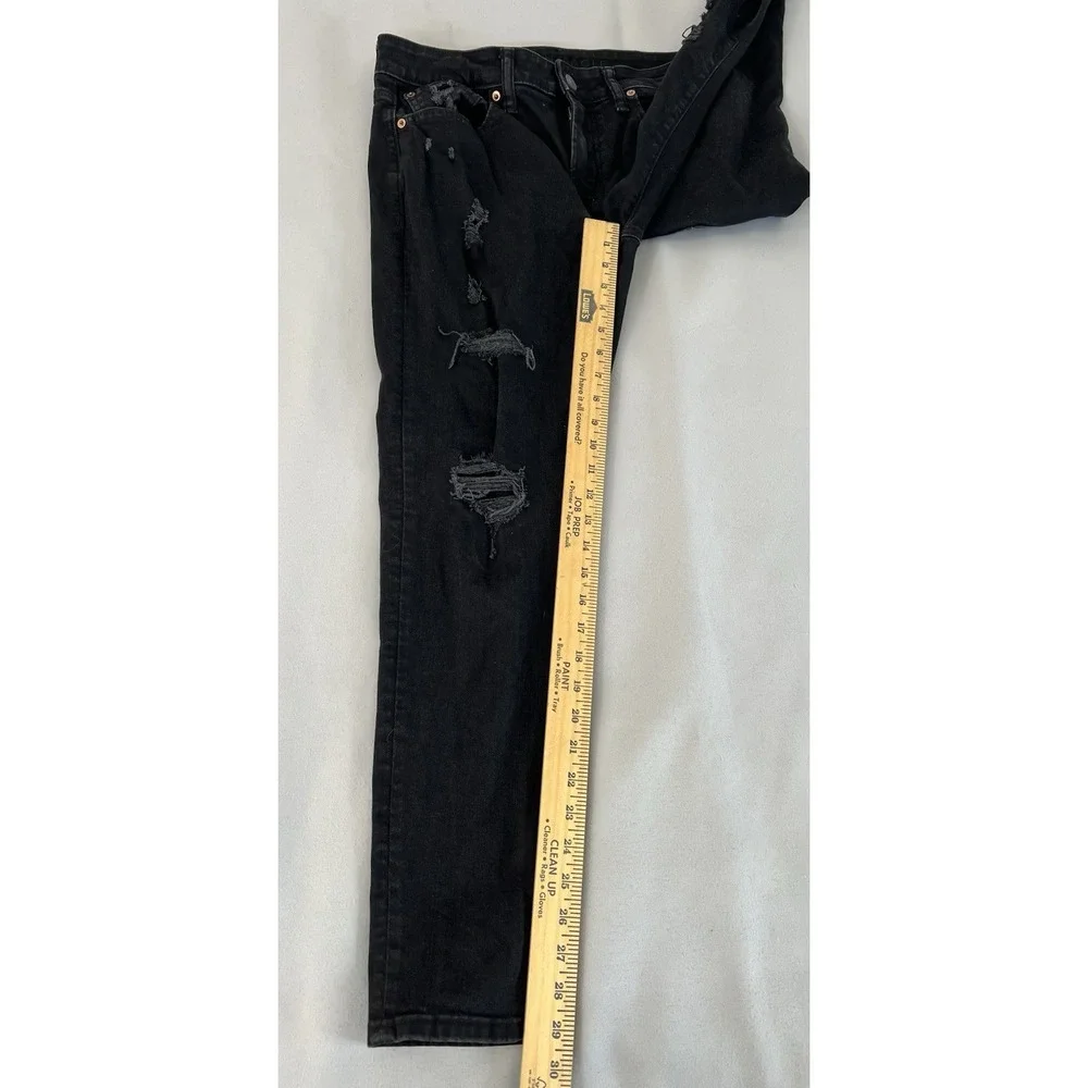 American Eagle‎ Jeans Mens 31x29  Next Level Air Flex Skinny Distressed Black
